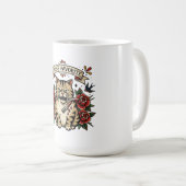 Lieblingskatze der Mutter Dolch Rose Traditionelle Kaffeetasse (VorderseiteRechts)