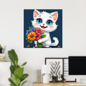 Lieblingskatze Poster (Heimbüro)