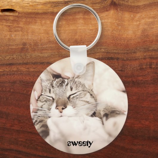 Lieblingskatze Schlüsselanhänger (Vorderseite)