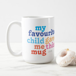 Lieblingskind der britischen Mutter oder des Vater Kaffeetasse