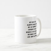 Lieblingskind der Mama Kaffeetasse (VorderseiteRechts)