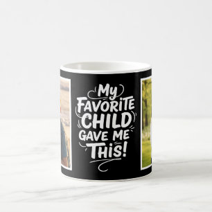 Lieblingskind gab mir dieses 2-Foto-Pinsel-Skript  Kaffeetasse