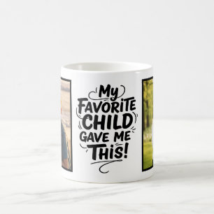 Lieblingskind hat mir dieses Zwei-Foto-Pinsel-Skri Kaffeetasse