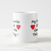 Lieblingskind Jumbo-Tasse (Vorderseite)