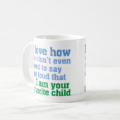 Lieblingskind Kaffeetasse (Vorderseite Links)
