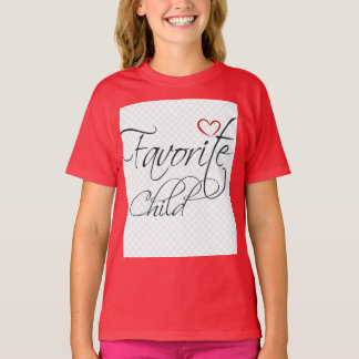 Lieblingskind – Lustige Familienzitat-Typografie D T-Shirt