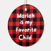 Lieblingskind Name Keramik Ornament (Links)