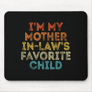 Lieblingskind Schwiegermutter Lustig Eltern Retro Mousepad