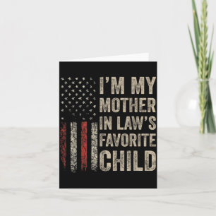 Lieblingskind Schwiegermutter Lustige Familie USA Karte
