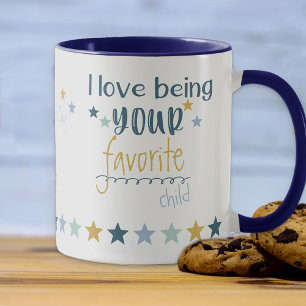 Lieblingskind sein - Lustiger Vatertag Tasse