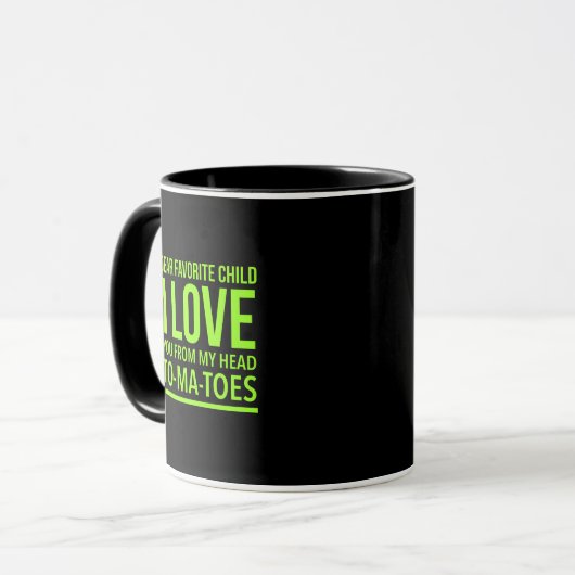 Lieblingskind Sonnenmütter Tagesgeschenk für Mutte Tasse (Vorderseite Links)