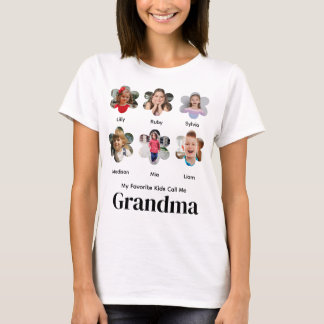 Lieblingskinder nennen mich Oma Benutzerdefinierte T-Shirt