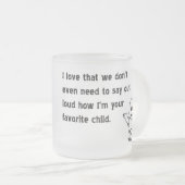 Lieblingskindergewohnheit eisig! mattglastasse (VorderseiteRechts)