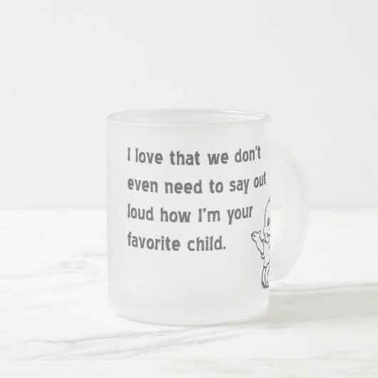 Lieblingskindergewohnheit eisig! mattglastasse (VorderseiteRechts)