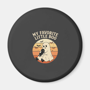 Lieblingskleiner Boo Halloween Geist Baby Retro So Magnet