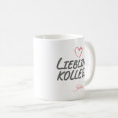 Lieblingskollegin | Geschenk für Kollegin Kaffeetasse (VorderseiteRechts)