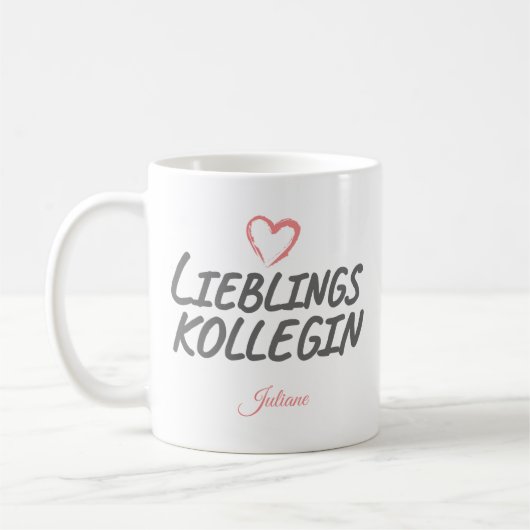 Lieblingskollegin | Geschenk für Kollegin Kaffeetasse (Links)