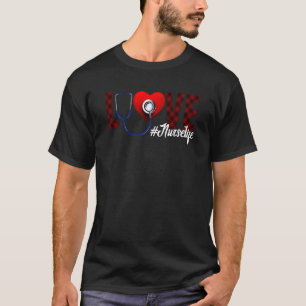Lieblingskrankenpflegerin Büffel Kariert Süße Kran T-Shirt