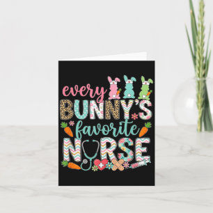 Lieblingskrankenschwester jedes Hasen Ostern Lusti Karte