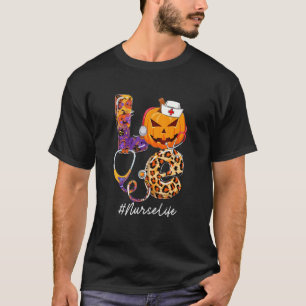 Lieblingskrankenschwester Leben Kürbis Stethoskop T-Shirt