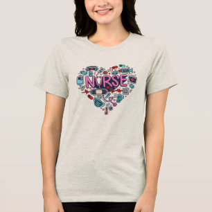 Lieblingskrankenschwester-Shirt Tri-Blend Shirt