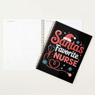 Lieblingskrankenschwester von Santa Weihnachten Planer
