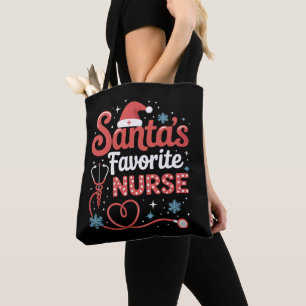 Lieblingskrankenschwester von Santa Weihnachten Tasche