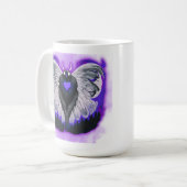 Lieblingskryptid: Mothman Kaffeetasse (Vorderseite Links)