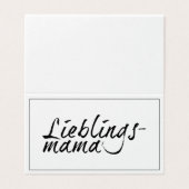 Lieblingsmama (Außenseite Aufgefaltet)