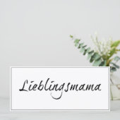 Lieblingsmama (Stehend Vorderseite)