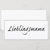 Lieblingsmama (Vorne/Hinten)