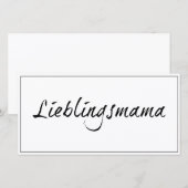 Lieblingsmama (Vorne/Hinten)