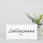Lieblingsmama (Stehend Vorderseite)
