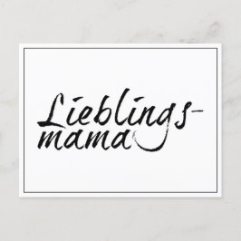 Lieblingsmama Feiertagspostkarte