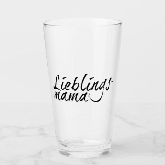 Lieblingsmama Glas (Vorderseite)