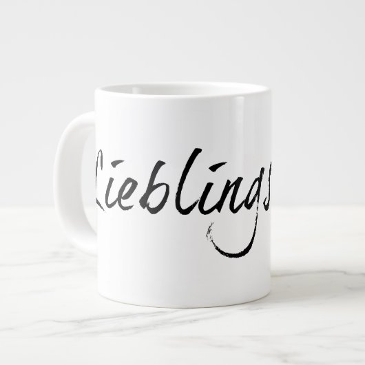 Lieblingsmama Jumbo-Tasse (Vorderseite Links)