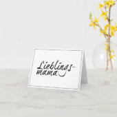 Lieblingsmama Karte (Gelbe Blume)