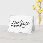 Lieblingsmama Karte (Gelbe Blume)