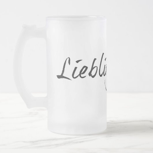 Lieblingsmama Mattglas Bierglas (Links)
