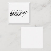 Lieblingsmama Mitteilungskarte (Vorne/Hinten)