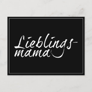 Lieblingsmama weiß - 00001 feiertagspostkarte