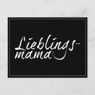 Lieblingsmama weiß - 00001 feiertagspostkarte