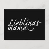 Lieblingsmama weiß - 00001 feiertagspostkarte (Vorderseite)