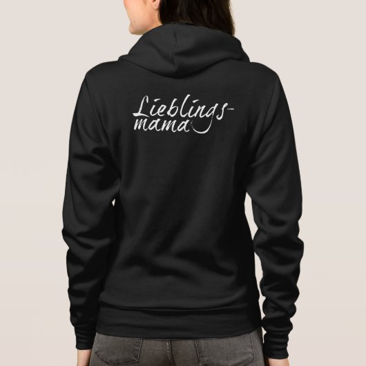 Lieblingsmama weiß - 00001 hoodie (Rückseite)