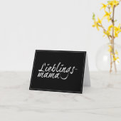 Lieblingsmama weiß - 00001 karte (Gelbe Blume)