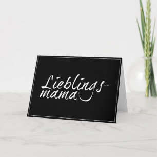 Lieblingsmama - weiß 00001 karte