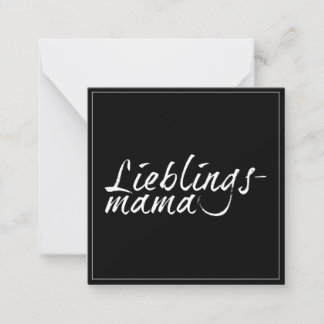 Lieblingsmama weiß - 00001 mitteilungskarte