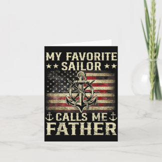Lieblingsmatrose ruft Vater Flagge Familie passend Karte