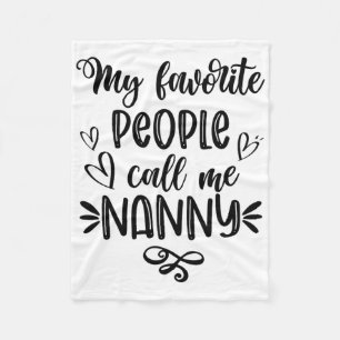 Lieblingsmenschen nennen mich Nanny am Muttertag Fleecedecke