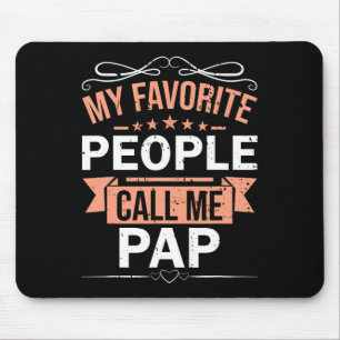 Lieblingsmenschen nennen mich Pap Retro Männer Vat Mousepad